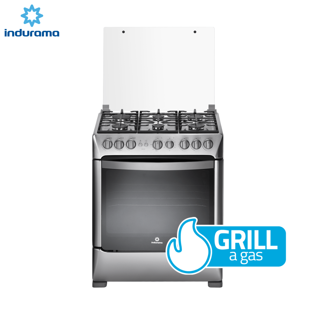 Estufa con Horno a Gas Indurama Galicia Zafiro 30” 6 Quemadores