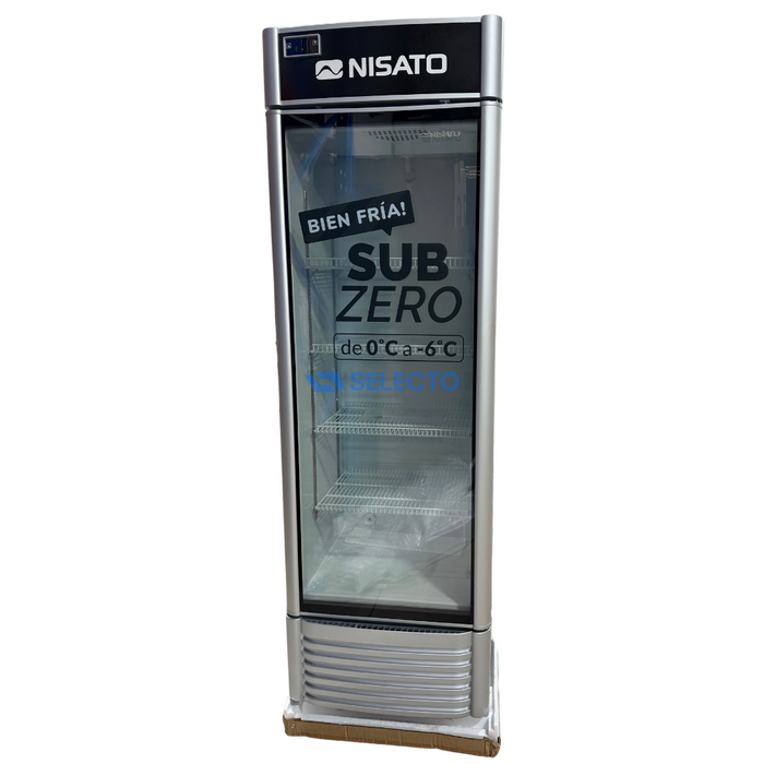 Vitrina Congelador Sub Zero 14P3/352L 0°C a -6°C Nisato NBZ-14SDGX