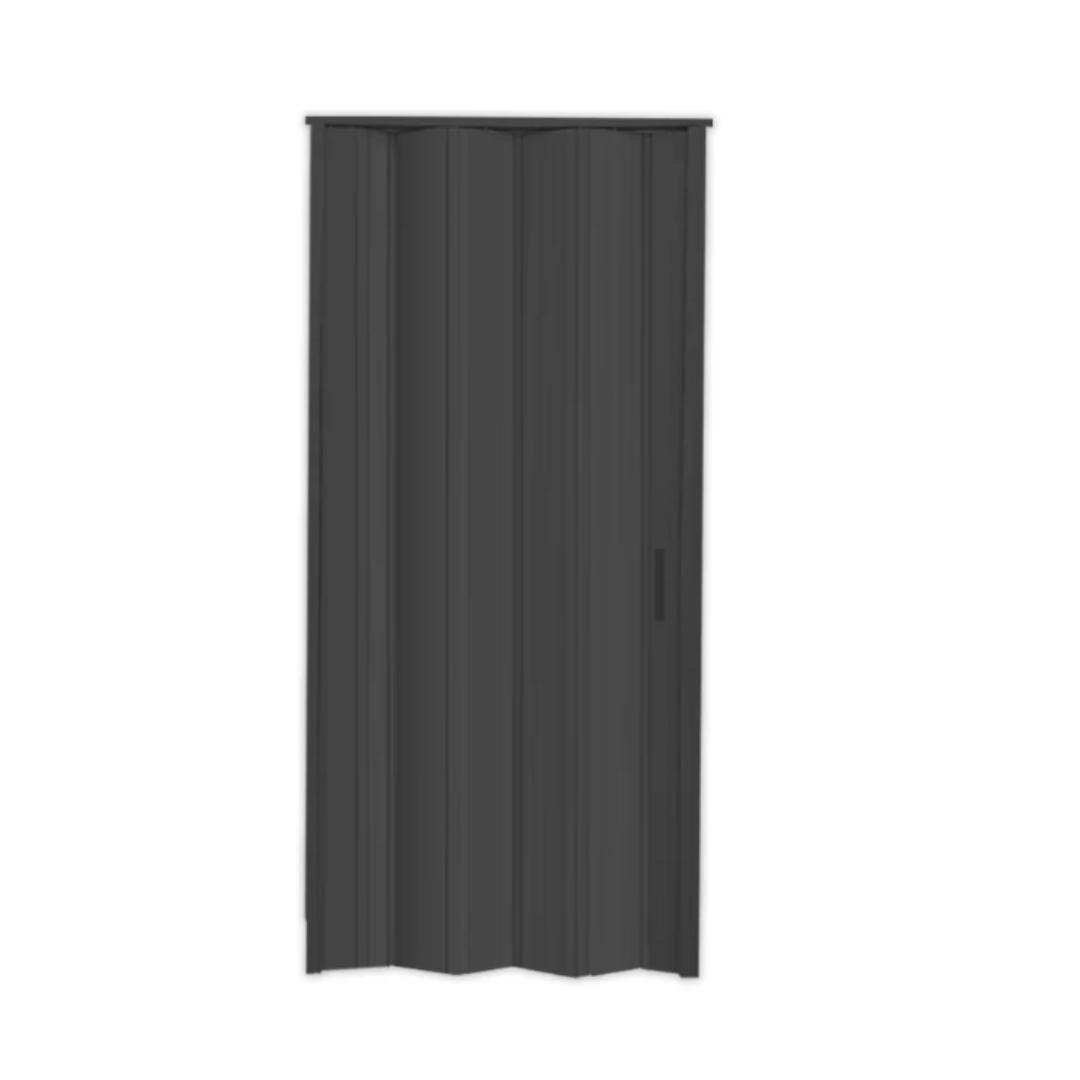 Puerta de PVC Plegable Tipo Acordeón 203x81cm Gris 136-1004