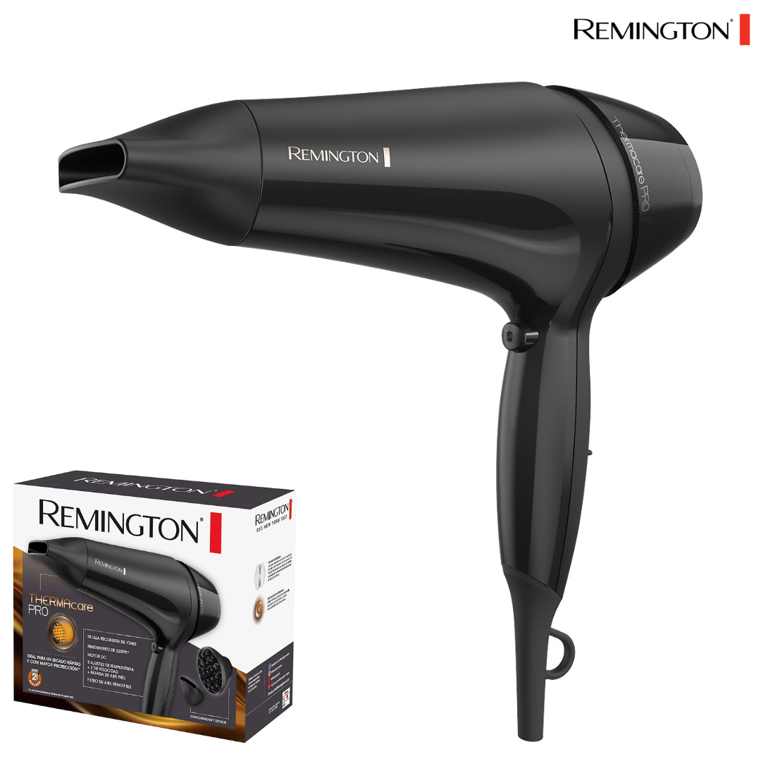 (LLEGANDO 3 DE JULIO) Secador de Cabello Remington D12A | Secadora Profesional de Alto Rendimiento para un Secado Rápido y Eficiente