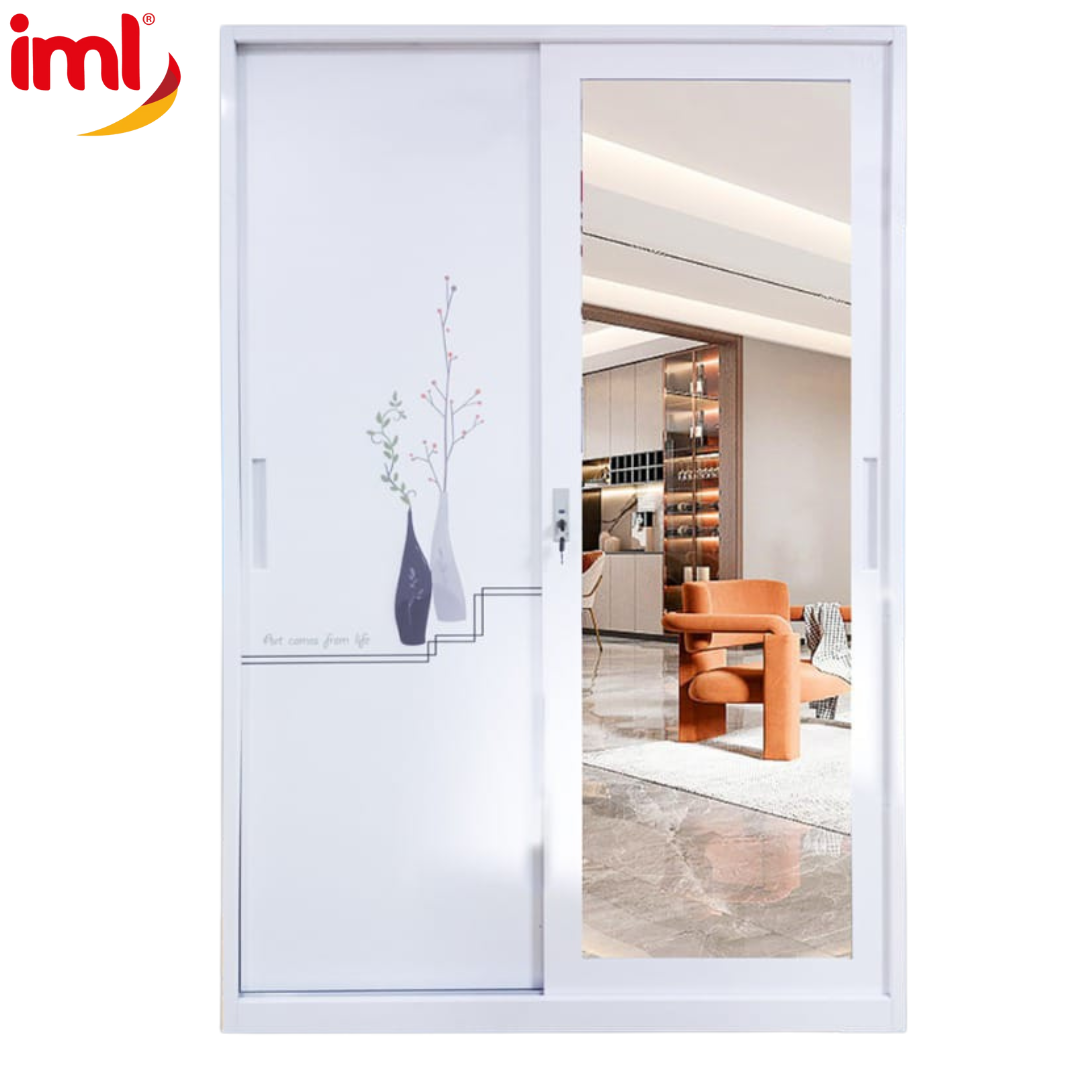 Closet Metálico con Espejo 185x118x50cm IML CL-2 Armario.