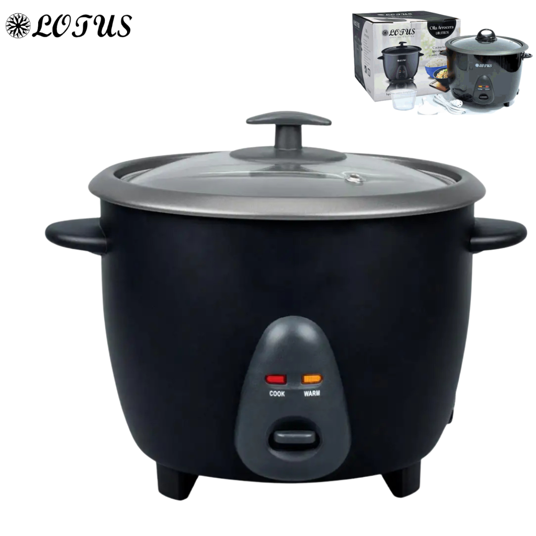Arrocera Eléctrica 1.8L Negro Lotus LT-C1119