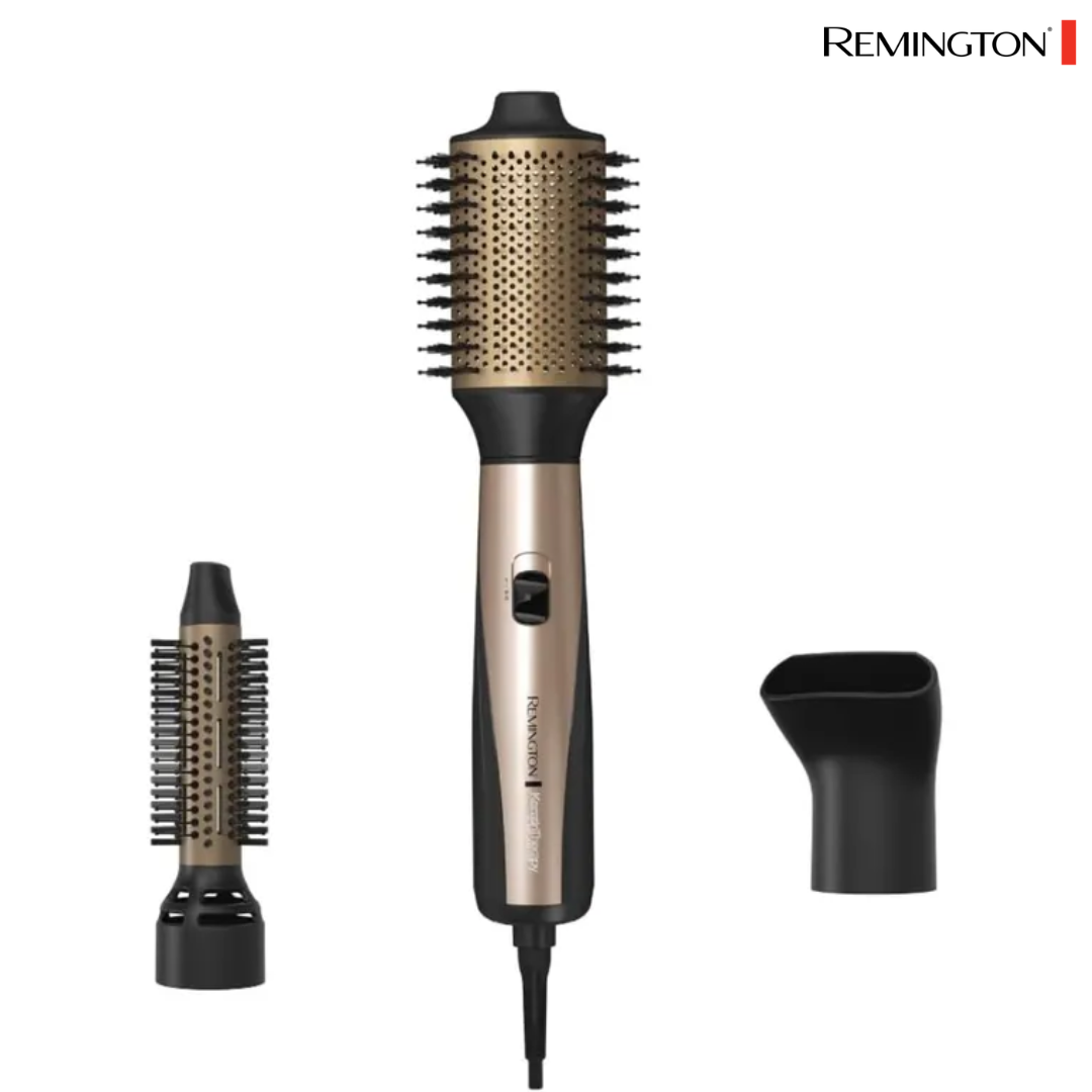 (LLEGANDO 3 DE JULIO) Cepillo de Aire Ovalado Remington AS8821-110F Ceramic & Titanium | Seca, Alisa y Da Volumen al Cabello Remington