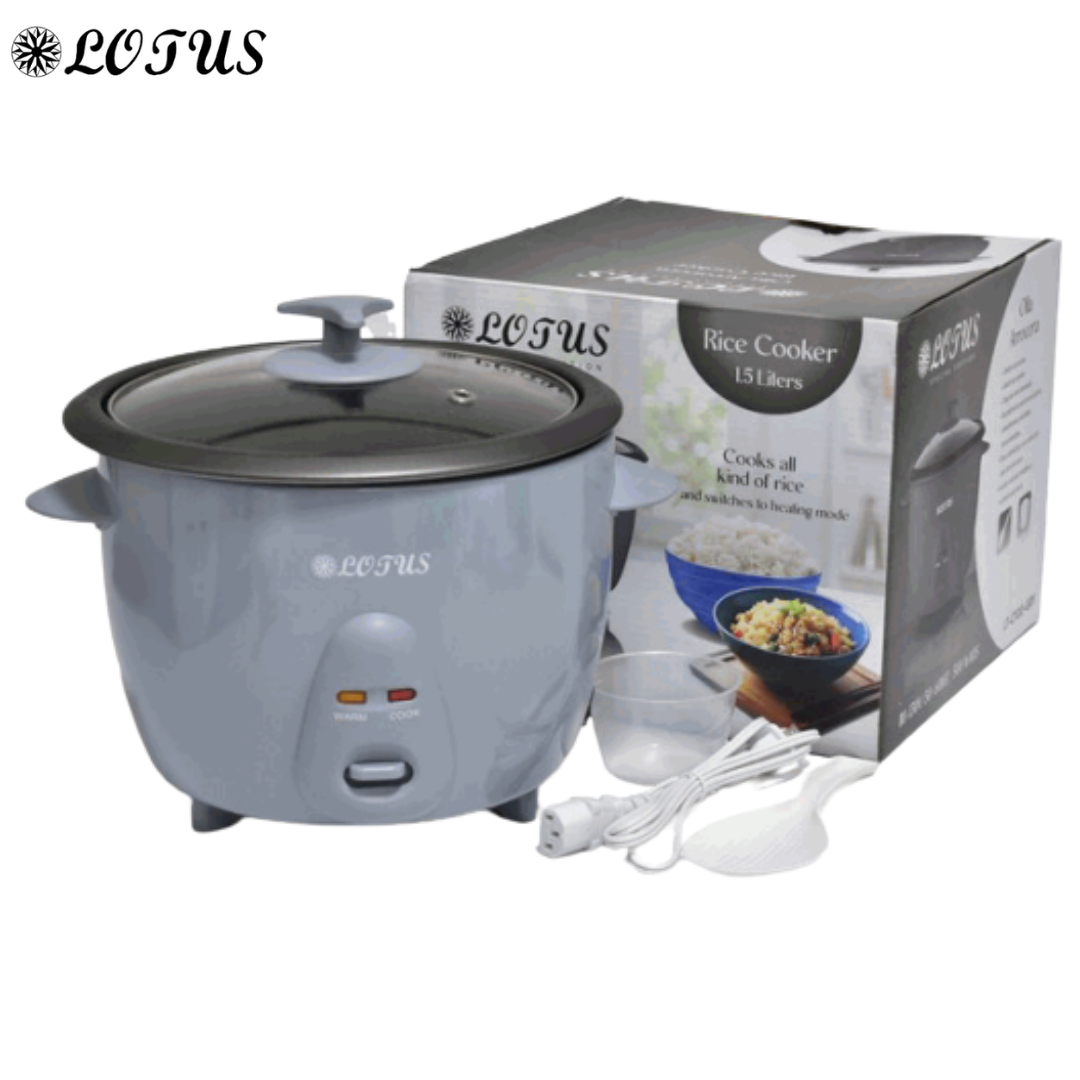 Olla Arrocera Eléctrica 1.5L Gris Lotus LT-C1120-GRY
