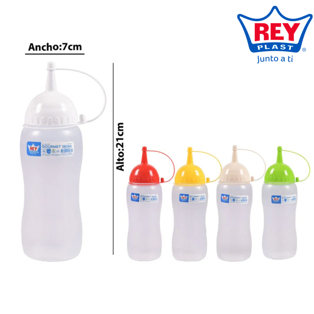 Envase de Salsa Plástico 380ml Reyplast ENV001000