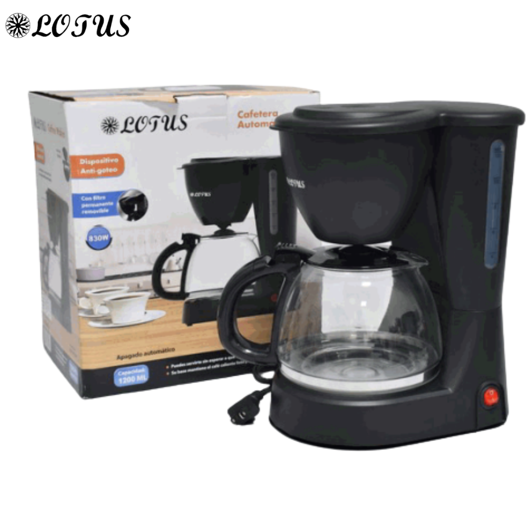 Cafetera Eléctrica 1.2L 830W Lotus LT-3073
