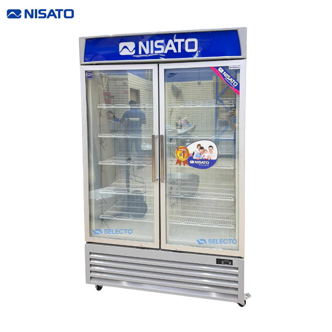 Vitrina Congelador Doble Puerta 30P3/800L Nisato NCV-30DDIC Congelador Vertical.