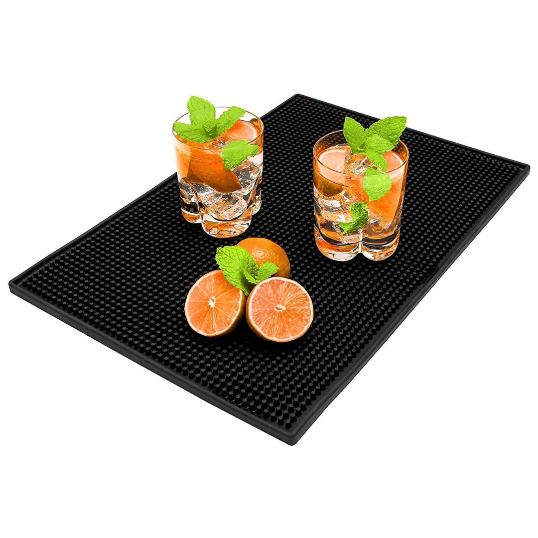 Tapete para Bar de PVC Negro 60x30cm HVB309