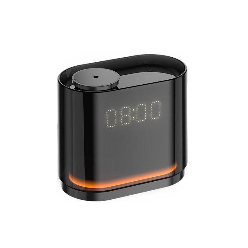 (LLEGANDO 19 DE JUNIO) Difusor de Aromas de Aceites Esenciales 60ml para Área de 50m2 con Reloj Diseño Moderno Negro A-T370