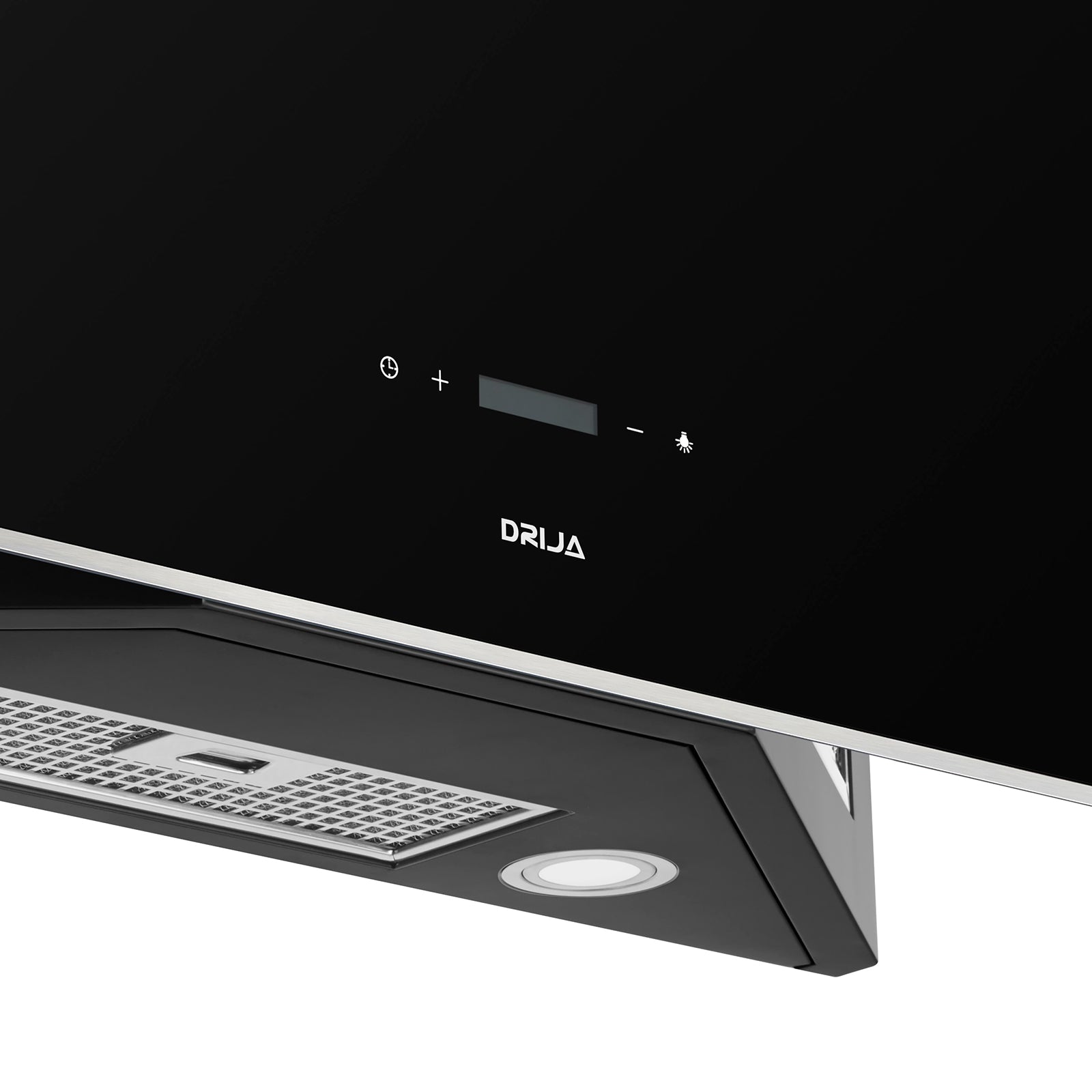 Extactor de Grasa de Vidrio Templado Negro Trapezio 90 Black Drija