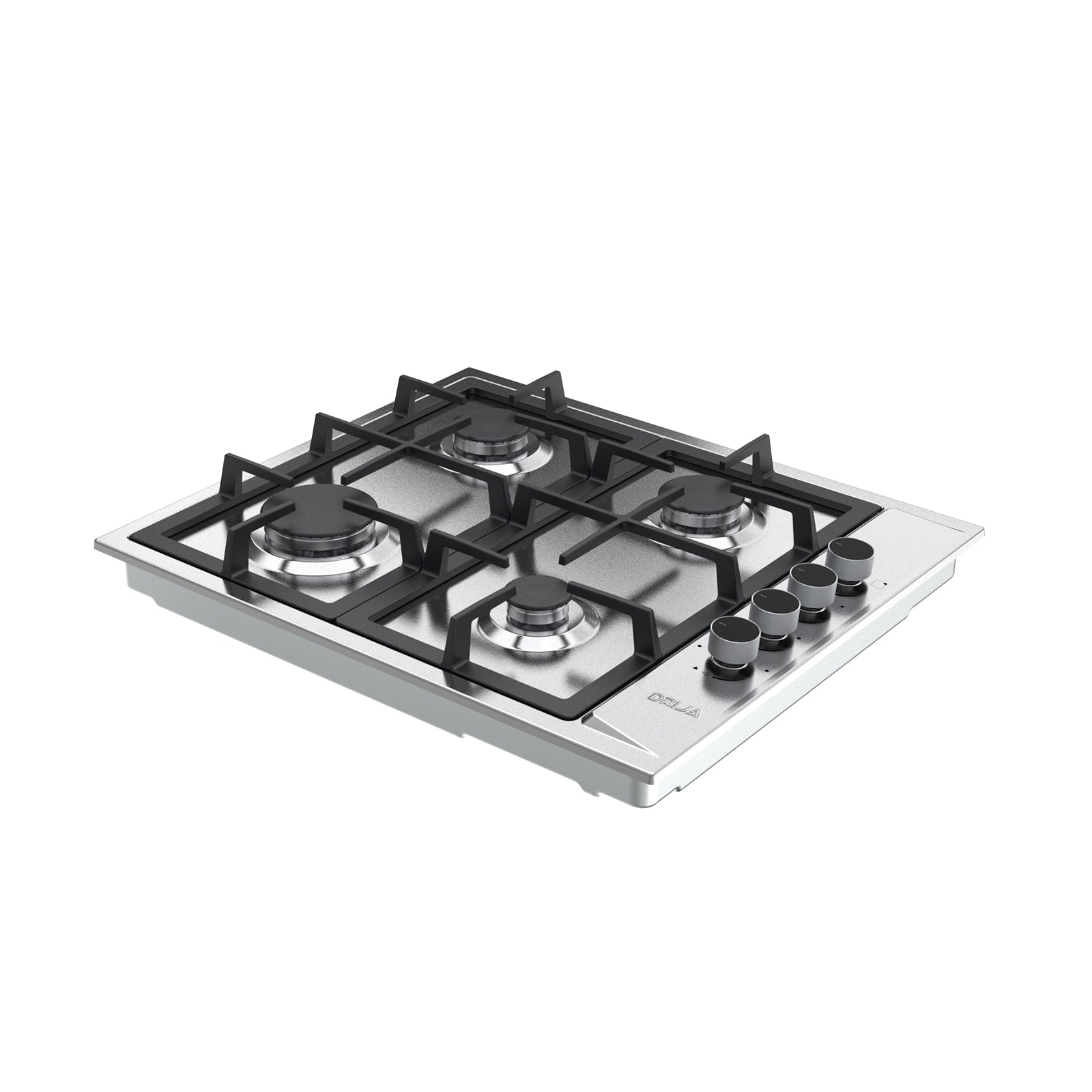 Estufa Empotrable a Gas de 4 Quemadores Acero Inoxidable Turin 60 Drija