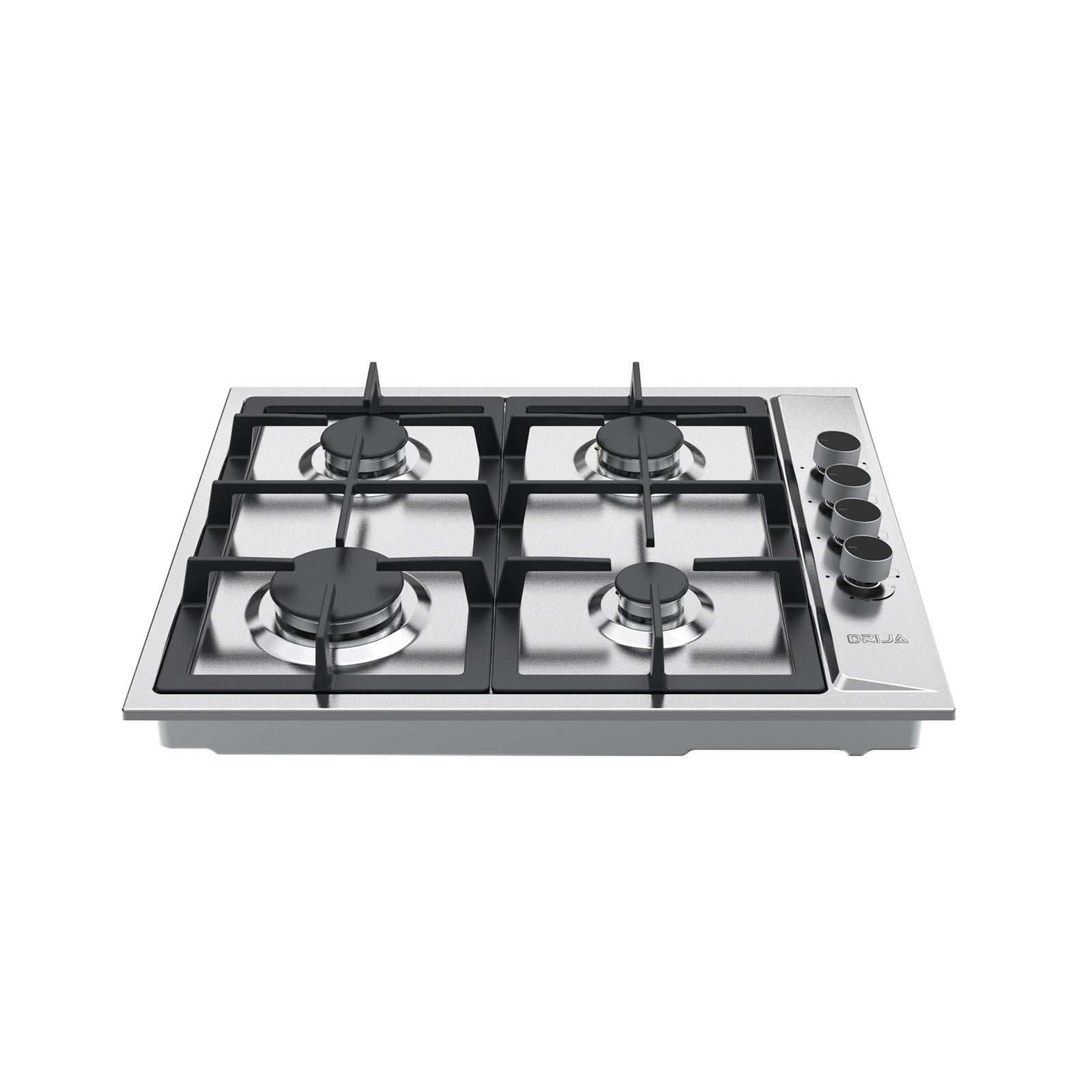 Estufa Empotrable a Gas de 4 Quemadores Acero Inoxidable Turin 60 Drija