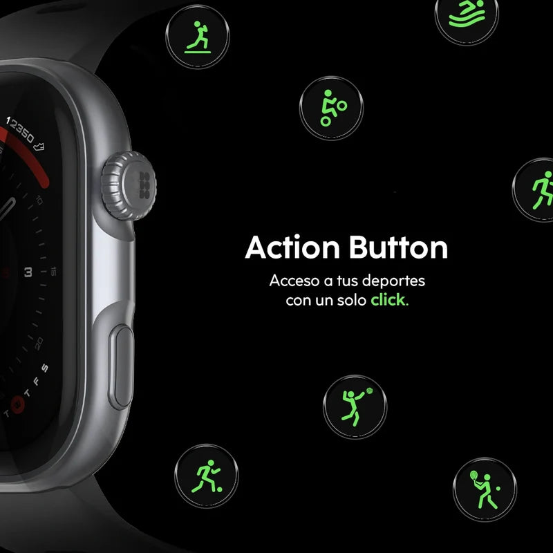 Smartwatch Reloj Inteligente Cubitt VIVA 2 Obsidian Black con Pantalla AMOLED 1.85", Llamadas Bluetooth y VITA AI CT-VIVA2-1