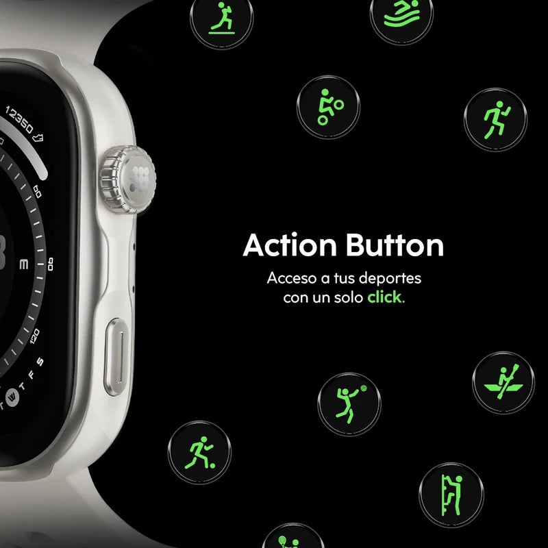 Smartwatch Reloj Inteligente Cubitt VIVA Pro 2 Obsidian Black con GPS Integrado, Pantalla AMOLED 1.85" y VITA AI CT-VIVAP2-1