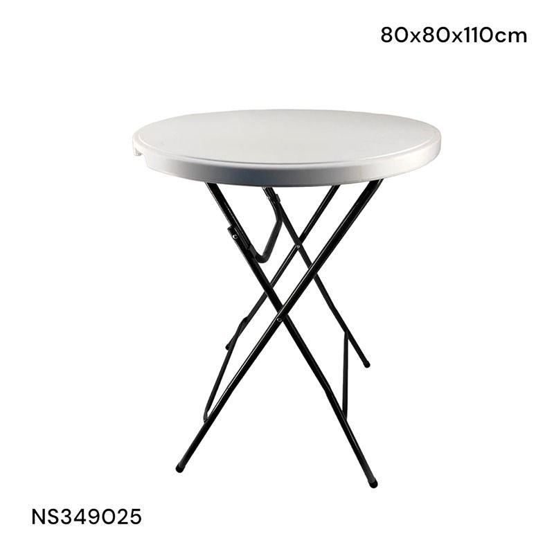 Mesa Redonda Plegable Alta 110x80cm 349025
