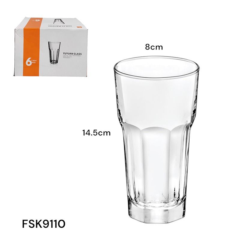 Set 6 Vasos de Vidrio FSK9110