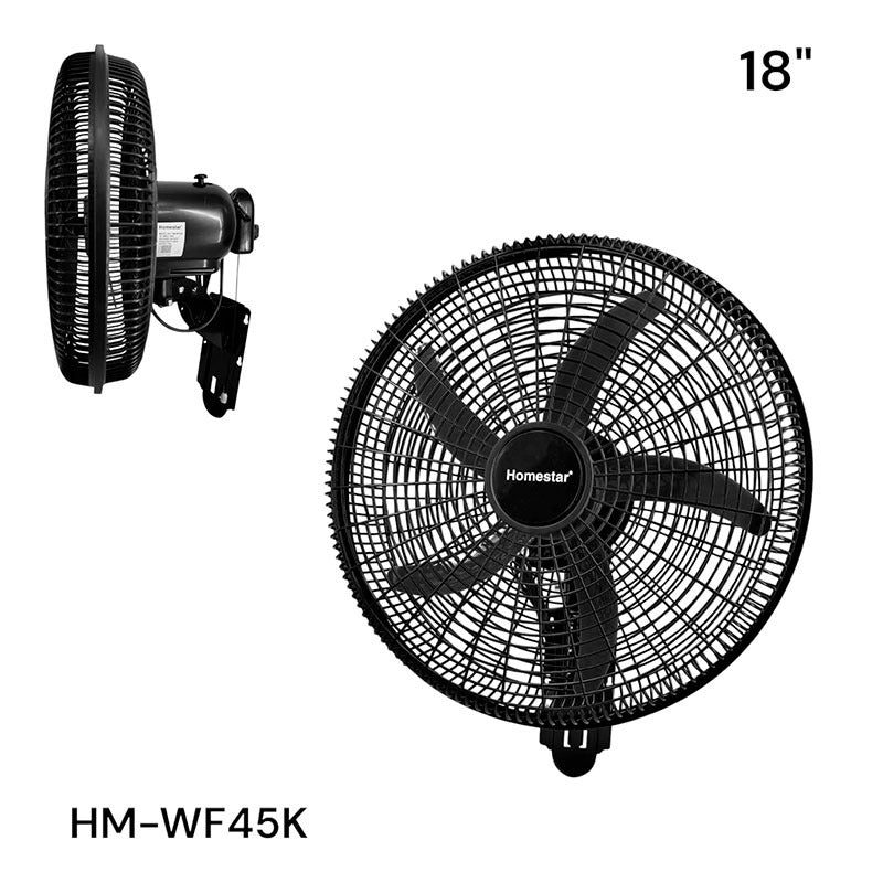 Abanico de Pared 5 Aspa 18" 4 Colores Disponibles