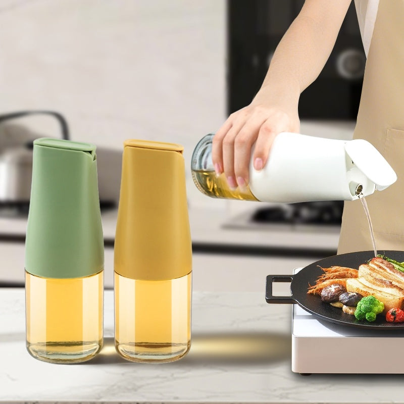 (LLEGANDO 3 DE JULIO) Aceitera de Vidrio con Vertedor Antigoteo | Dispensador para Aceite y Vinagre 89611