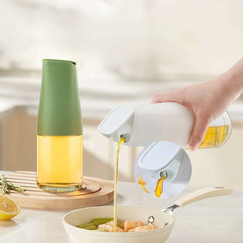 (LLEGANDO 3 DE JULIO) Aceitera de Vidrio con Vertedor Antigoteo | Dispensador para Aceite y Vinagre 89611