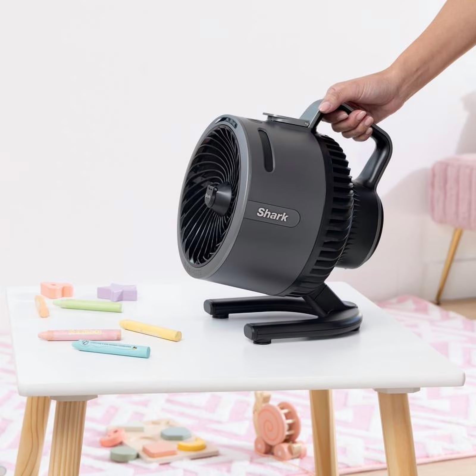 (LLEGANDO 5 DE MAYO) Ventilador Abanico Portátil FlexBreeze HydroGo Gris Oscuro Shark FA052