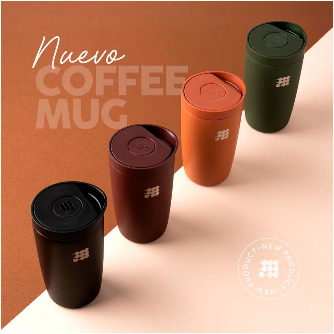 Vaso Mug Termo para Café con Interior Cerámico 12oz Tapa Press & Lift Terracota Cubitt CT-COF9O