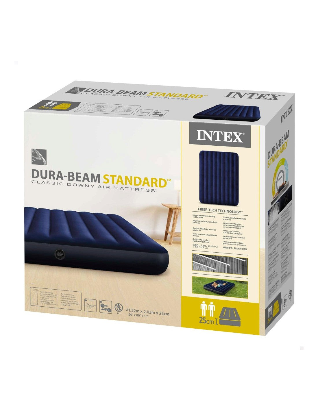 Colchón Inflable Doble Standard Classic Downy Queen Intex 64759