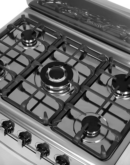 Estufa con Horno a Gas Nisato 30" de 5 Quemadores con Triple Llama – NPX-3063RLPHF