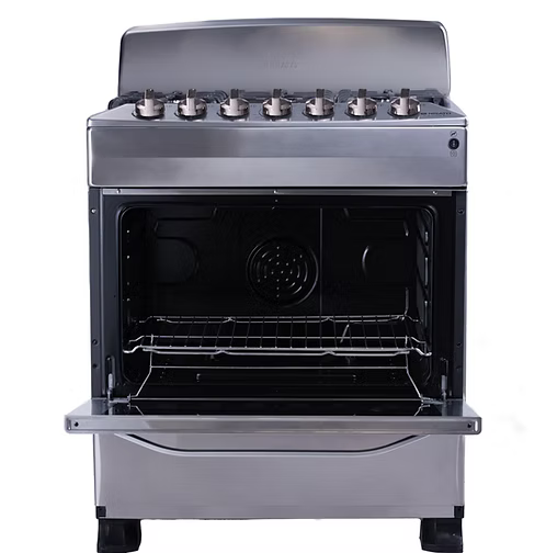 Estufa a Gas Nisato 30" de 6 Quemadores con Horno – NPX-7663TELAF
