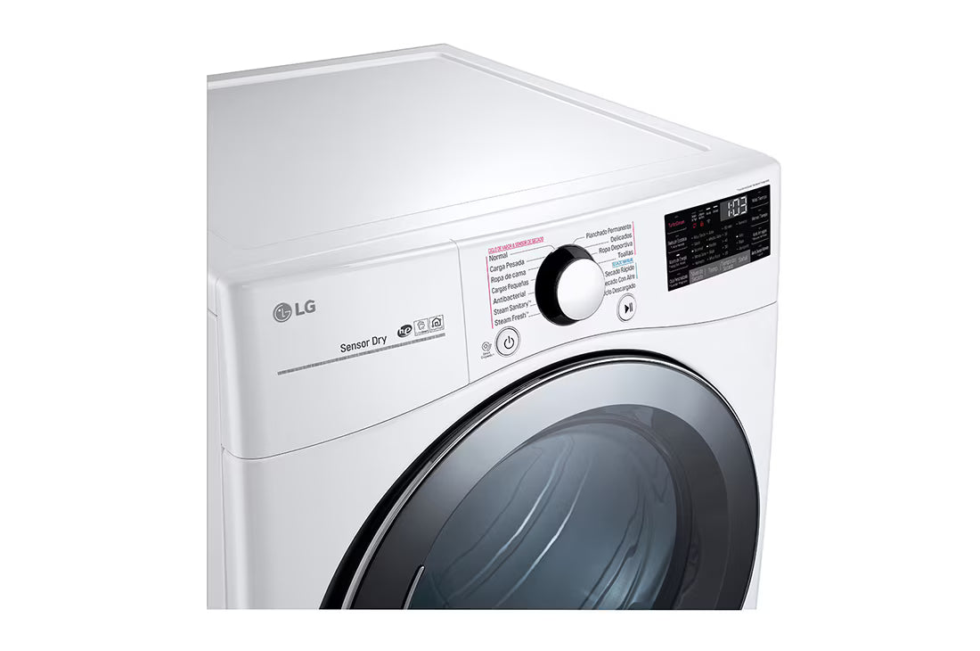 Secadora a Gas Carga Frontal 22kg ThinQ Wi-Fi TurboSteam Blanco LG DF22WV2BR LG