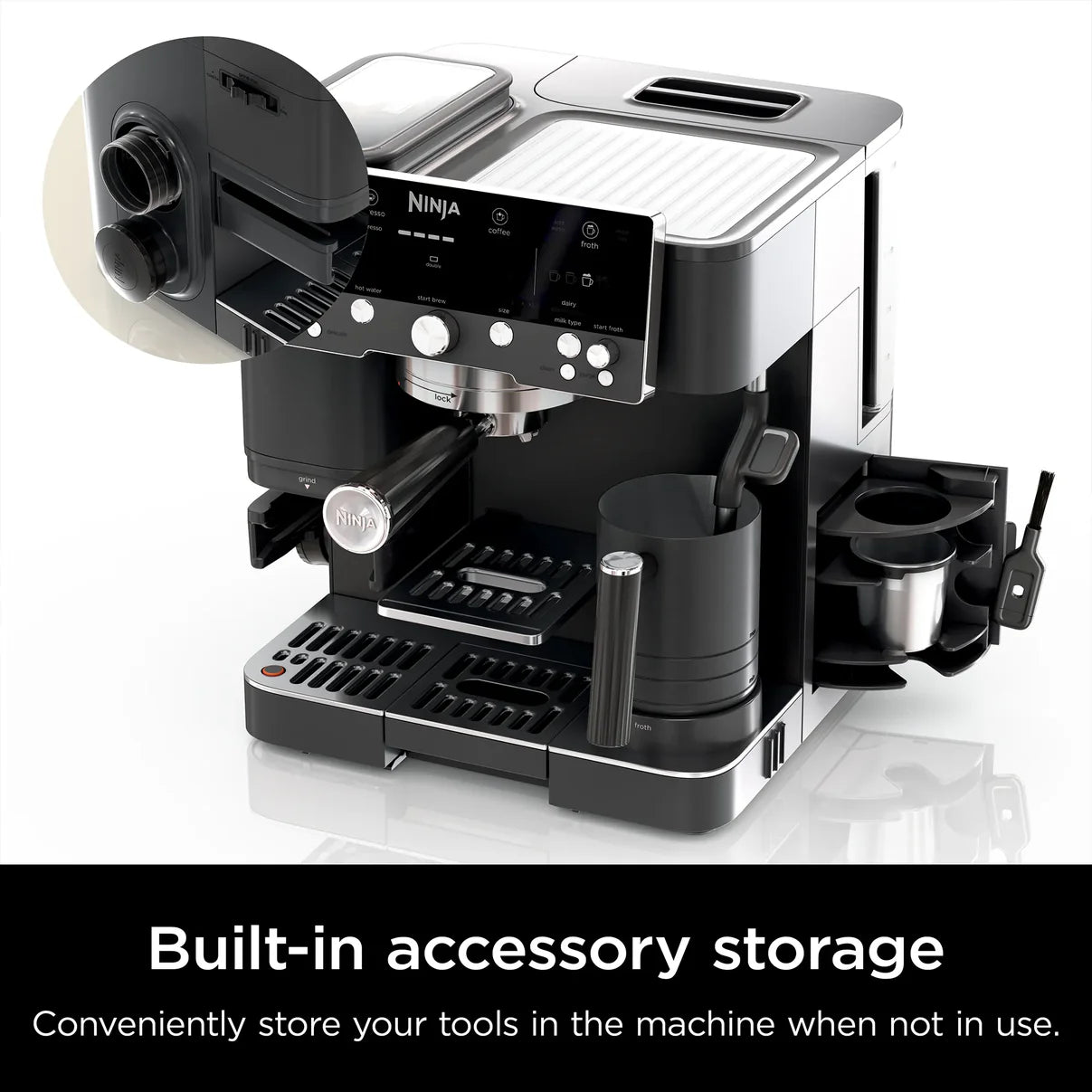 (LLEGANDO 20 DE MARZO) Cafetera Barista Delux Black Espresso Ninja Luxe ES601BK