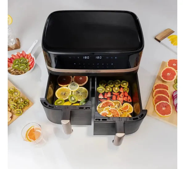 Freidora de Aire Doble Cesta 9L Purifry 9 Funciones en 1 Black and Decker AFBD92-1BDLA