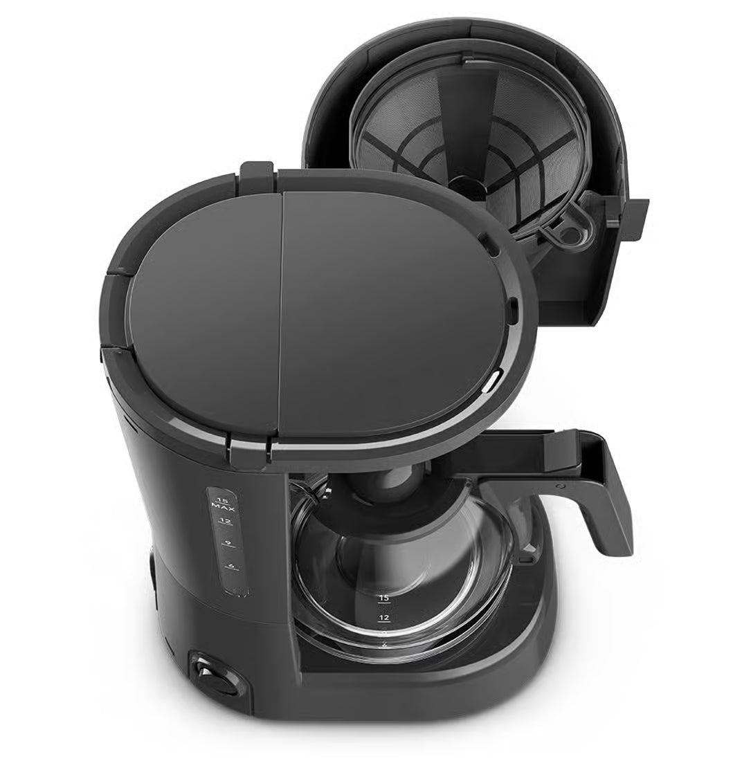 Cafetera Eléctrica Frigidaire 600ml con Jarra de Vidrio 15 Tazas – FCM10