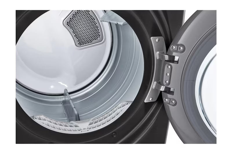 Secadora a Gas Carga Frontal 22kg con TurboSteam & SmartThinQ(Wi-Fi) Acero Negro LG DF22BV2BR