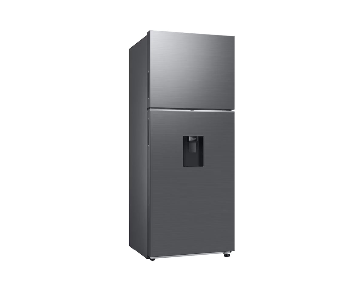 Refrigeradora Nevera Top Mount Samsung Inverter de 14 Pies³ (387 Litros), No Frost, SmartThings WiFi, Dispensador de Agua, Color Inox – RT38DG6224S9AP