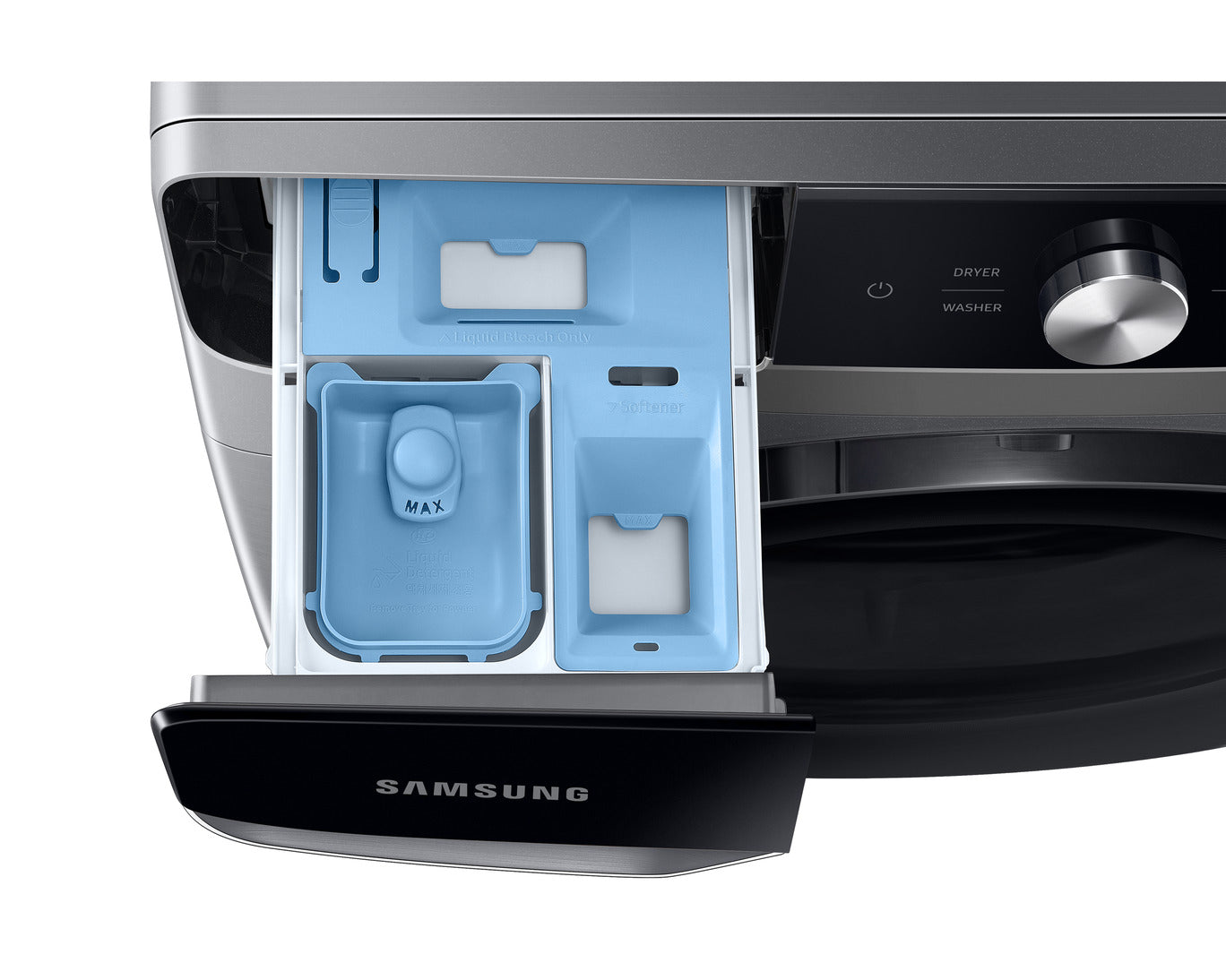 Lavadora Automática Carga Frontal 22kg MultiControl y AI Control Gris Samsung WF22C6400AP/AP