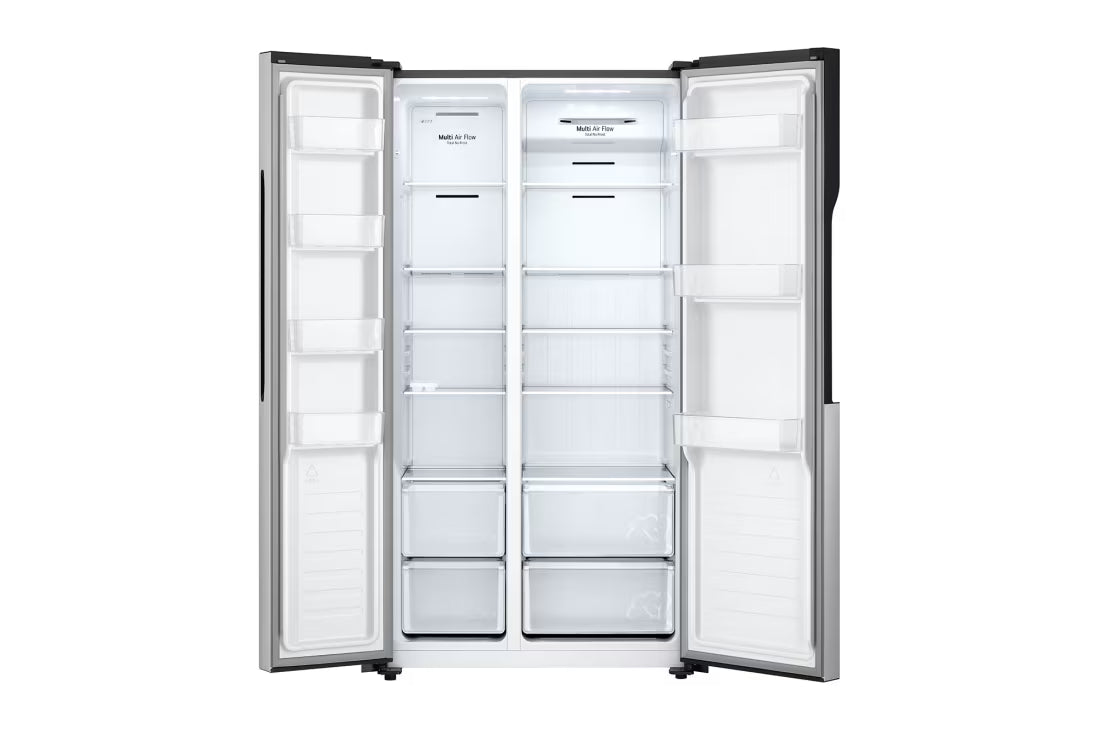 Refrigeradora Side by Side 18p3 Inverter Pantalla LED Táctil Platinum Silver LG GS51BPP LG