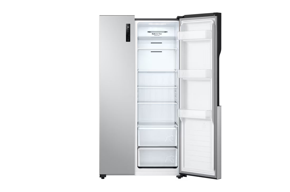 Refrigeradora Side by Side 18p3 Inverter Pantalla LED Táctil Platinum Silver LG GS51BPP LG
