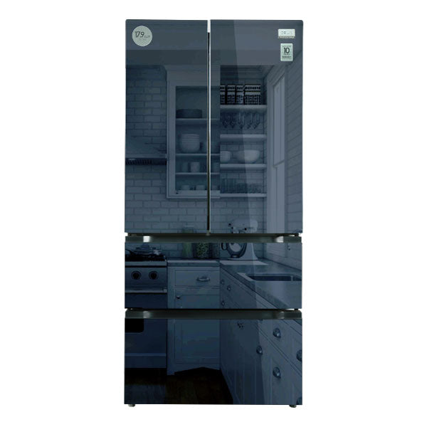 Refrigeradora 2 Puertas con 2 Gavetas Espejo 18P3 Inverter MIRROR-18D4P Drija