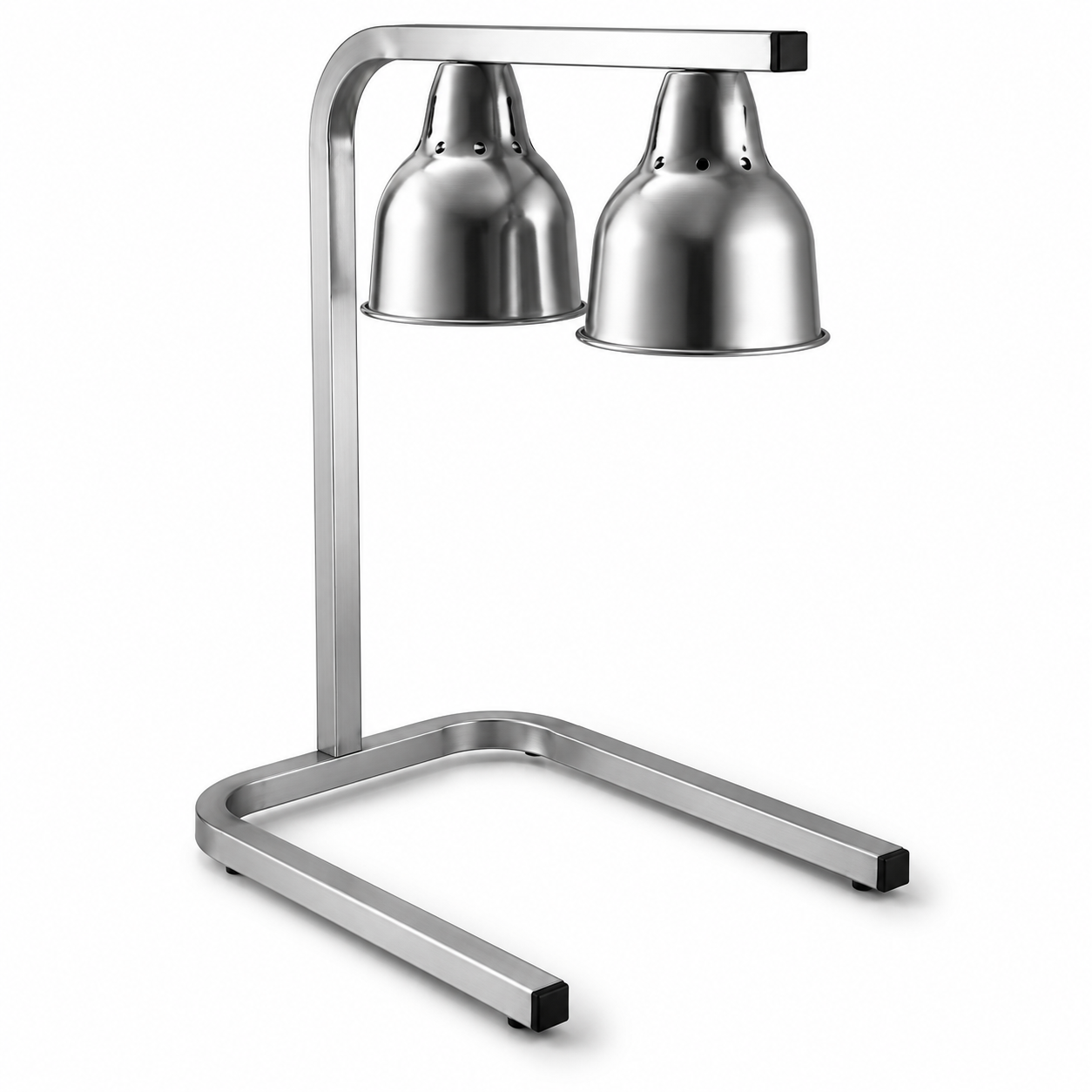 (LLEGANDO 30 DE SEPT) Lámpara Calentadora Calefacción de Alimentos 500W de Acero Inoxidable – Uso Comercial 2 Cabezal H90182