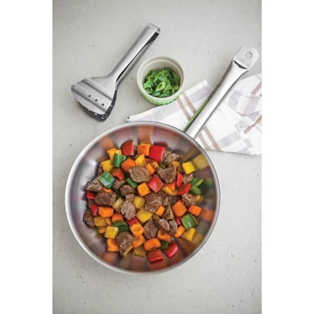 Sartén Tramontina Profesional de Acero Inoxidable con Triple Fondo de 30cm 62635/300