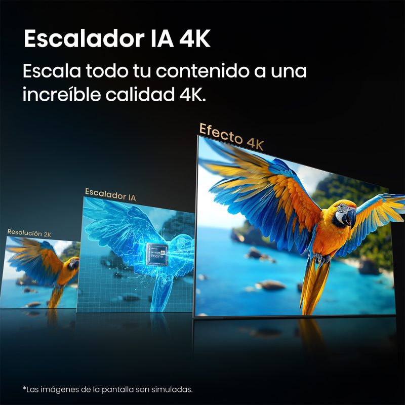 Televisor 50" LED Smart TV QLED 4K Ultra HD Hisense 50QD5SV Televisión. HISENSE