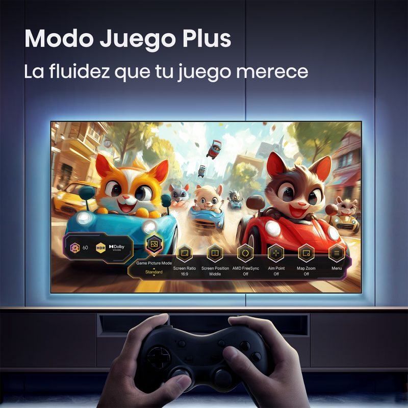 Televisor 50" LED Smart TV QLED 4K Ultra HD Hisense 50QD5SV Televisión. HISENSE