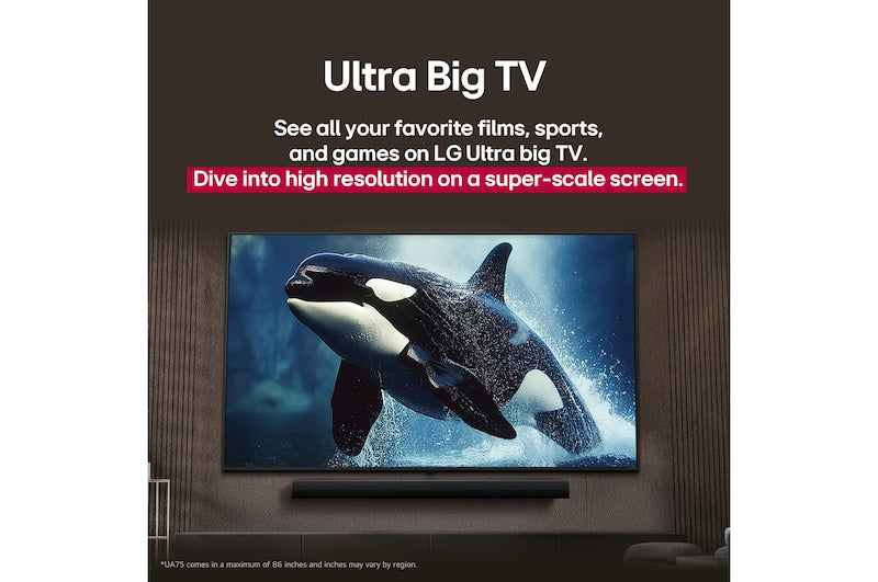 Televisor Smart TV 43" UHD 4K Ai ThinQ Sistema Webos LG 43UA8000PSB Televisión.