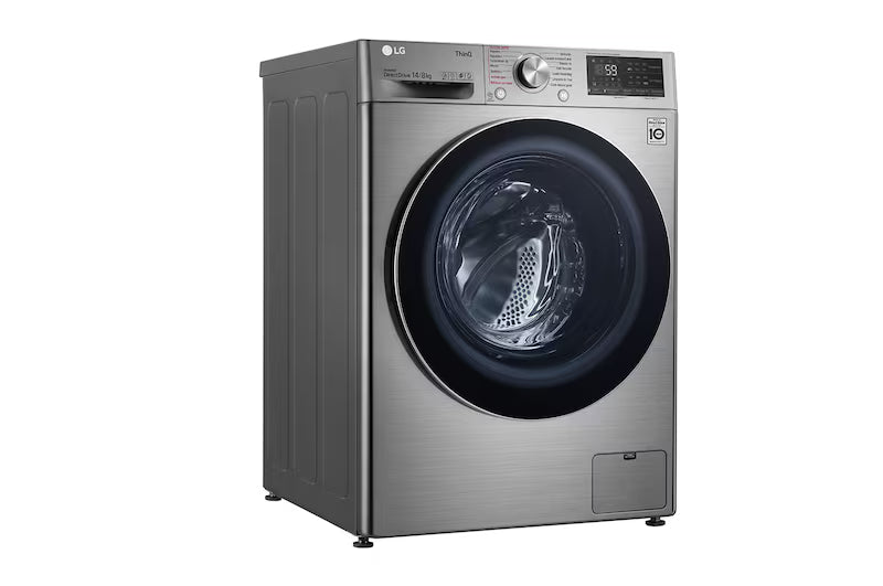 Centro de Lavado Lavadora y Secadora 2en1 14kg/8kg Eléctrico Carga Frontal con 6 Motion DD Motor Inverter AI Direct Drive Color Acero ThinQ LG WD14VV3S6C