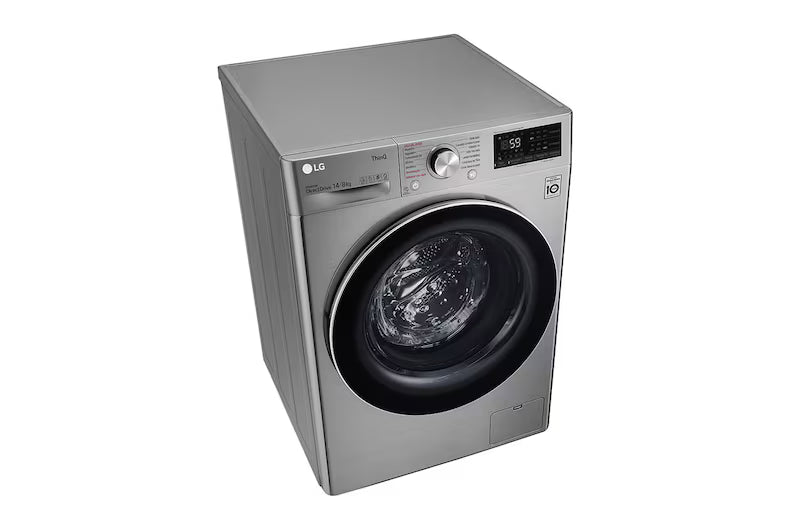 Centro de Lavado Lavadora y Secadora 2en1 14kg/8kg Eléctrico Carga Frontal con 6 Motion DD Motor Inverter AI Direct Drive Color Acero ThinQ LG WD14VV3S6C