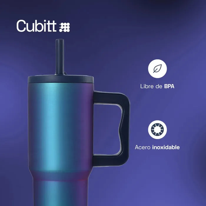 Mini Tumbler con Carrizo 24oz Cubitt CT-TUMBS6 Termo.