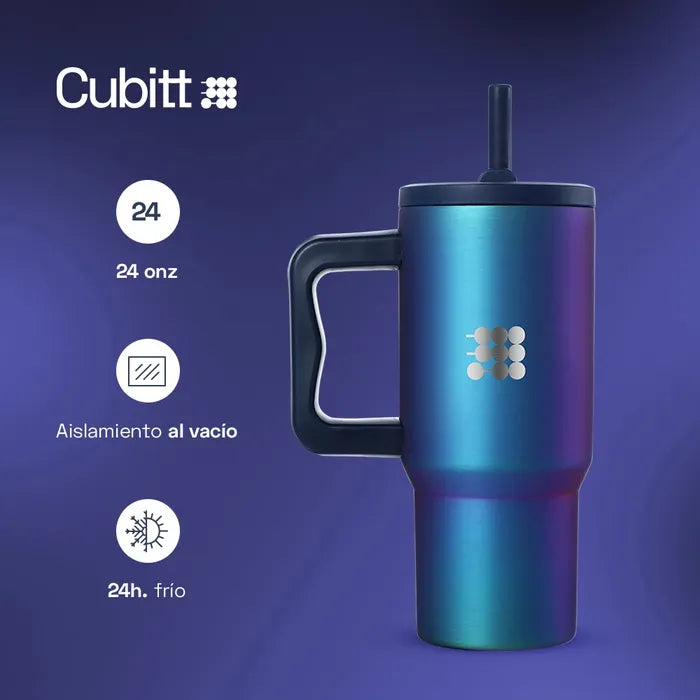Mini Tumbler con Carrizo 24oz Cubitt CT-TUMBS6 Termo.